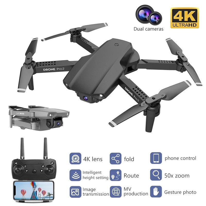 E99 Pro2 Mini RC Drone HD Dual Camera